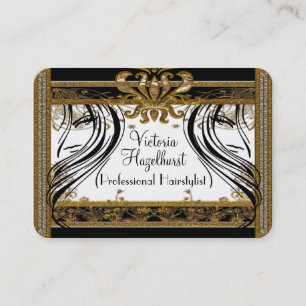 Hazelhurst Hairstylist Elegant Salon Professionell Visitkort