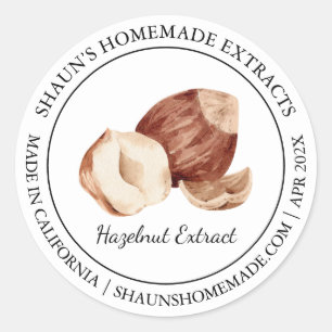 Hazelnut Extract Modern etikett