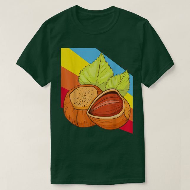 Hazelnut Nöt Nöt Food Vegan Vegetarian T Shirt (Design framsida)