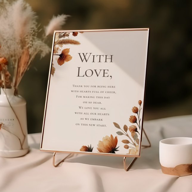 Hazelwood Bröllop Tack för deltagande Poster (Skapare uppladdad)