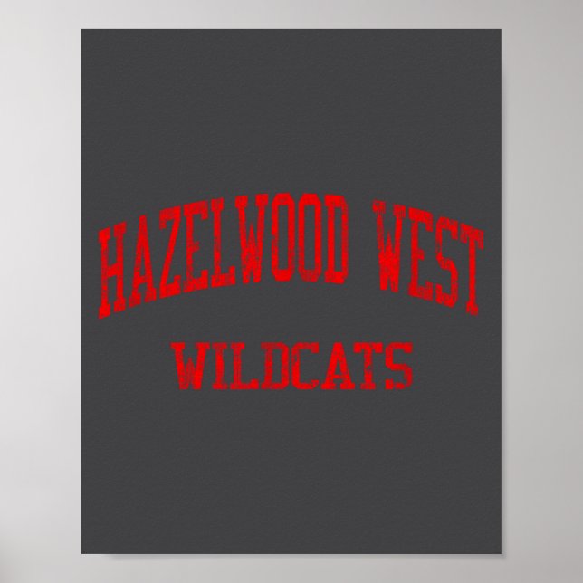 Hazelwood West High School Hs Hazelwood Mo Antik Poster (Framsidan)