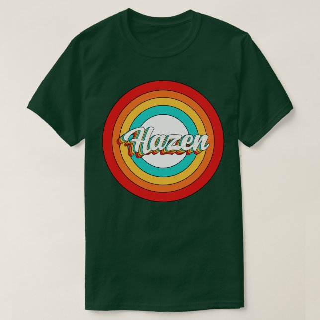Hazen Circle Vintage  Namn T Shirt (Design framsida)