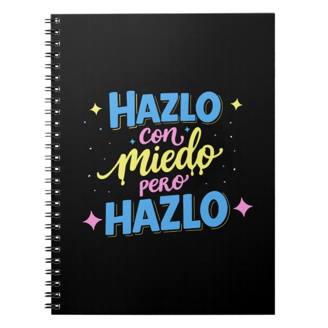 Hazlo con miedo, pero hazlo anteckningsbok (Framsidan)