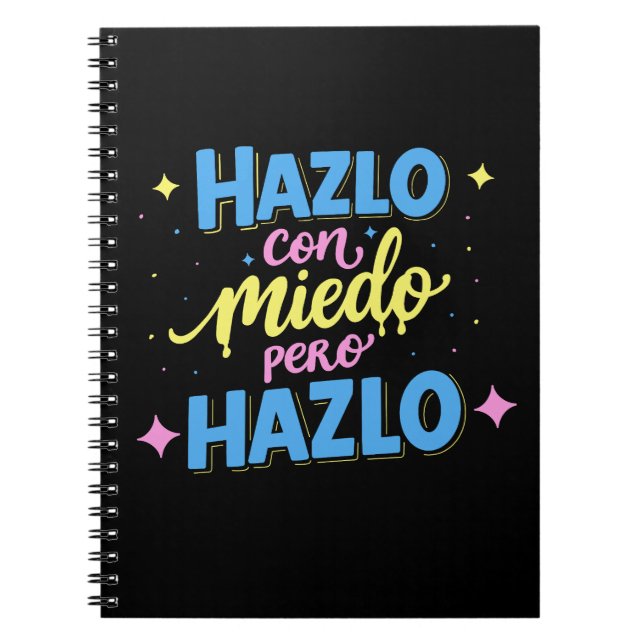 Hazlo con miedo, pero hazlo anteckningsbok (Framsidan)