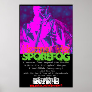 Hazmat affisch för Mel"SporeFog" minimal film