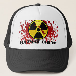 Hazmat Crew Black and White Bloody Truckerkeps