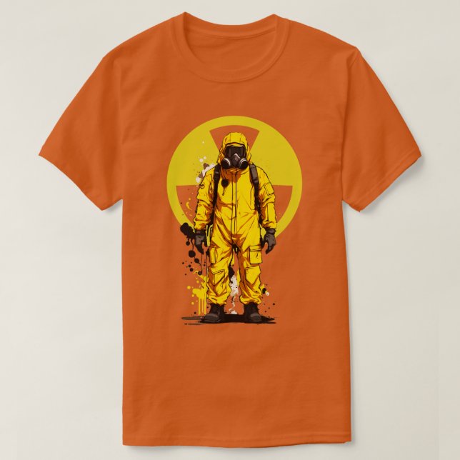 Hazmat Kostym gasmask 1 T Shirt (Design framsida)
