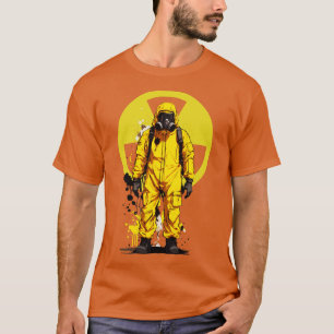 Hazmat Kostym gasmask 1 T Shirt