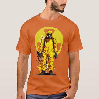 Hazmat Kostym gasmask 1 T Shirt