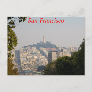 Hazy Coit Torn, San Fancisco, Kalifornien Vykort