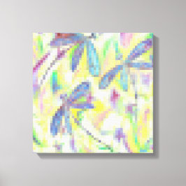 Hazy Dragonfly Rainbow Canvastryck