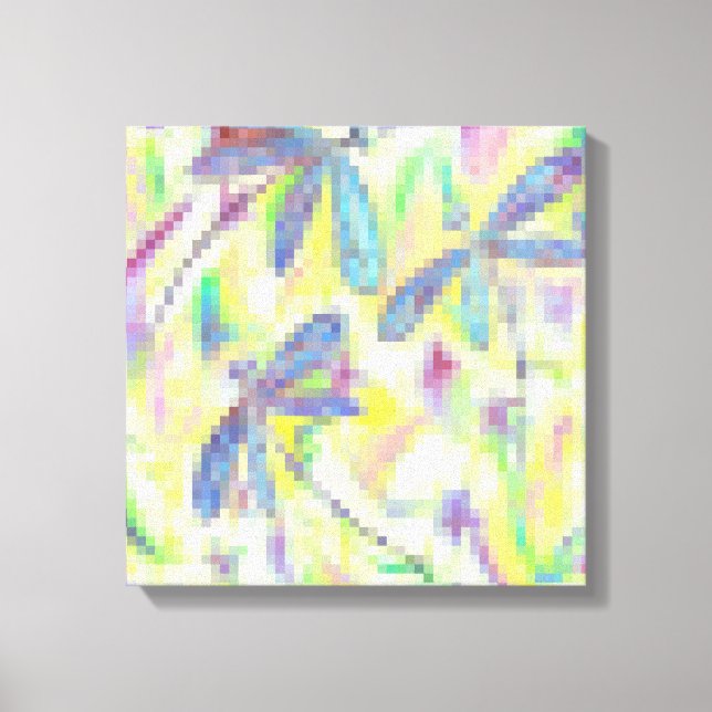 Hazy Dragonfly Rainbow Canvastryck (Framsida)