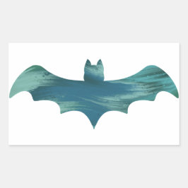 Hazy Fladdermus Sticker Rektangulärt Klistermärke