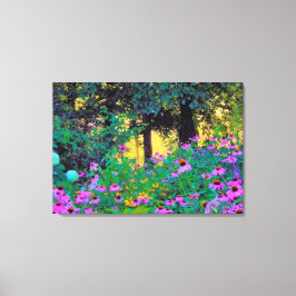 Hazy God morgon Sunrise i My Rubio Garden Canvastryck