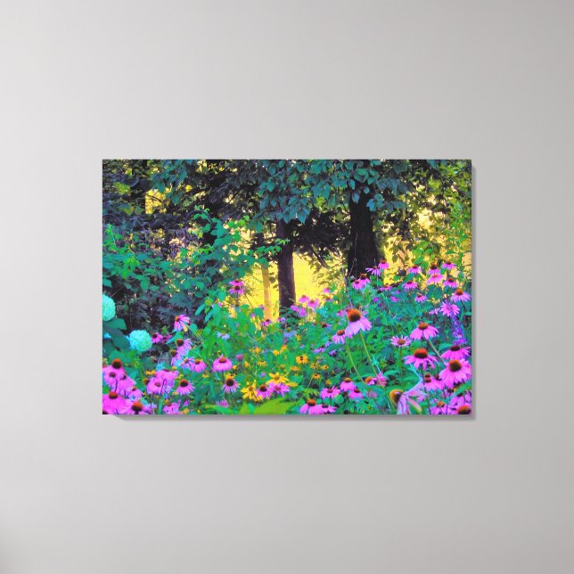 Hazy God morgon Sunrise i My Rubio Garden Canvastryck (Framsida)