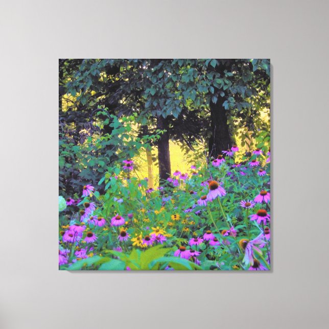 Hazy God morgon Sunrise i My Rubio Garden Canvastryck (Framsida)