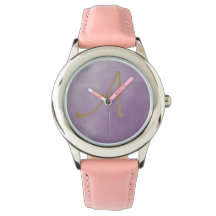 Hazy Lavender och Anpassade Initial Watch