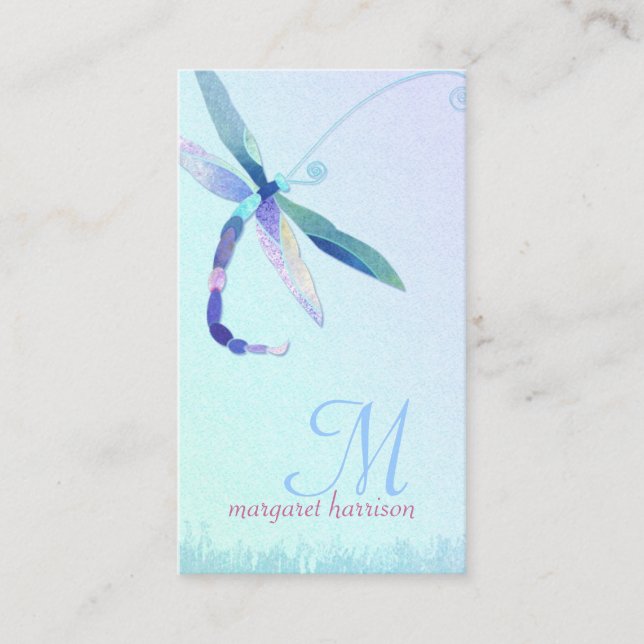 Hazy Morgagonfly Professionell Visitkort (Framsida)