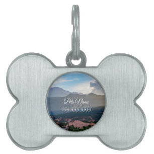 Hazy Pikes Peak Sunset Pet Tag ID-bricka Husdjur