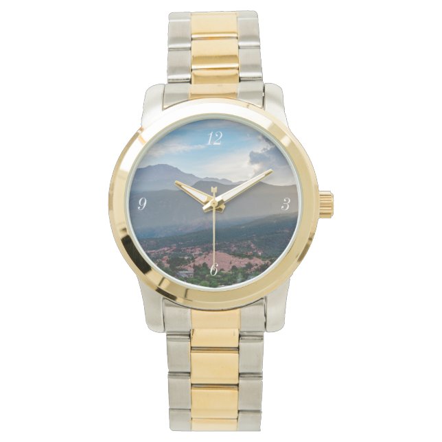 Hazy Pikes Peak Sunset Watch Armbandsur (Framsida)