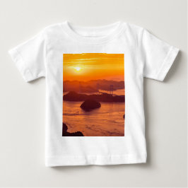 Hazy sunset on Kurushima Kaikyo Bridge and Kurushi T Shirt