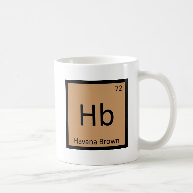 Hb - Havana Brown Katt Kemi Periodiska Systemet Kaffemugg (Höger)