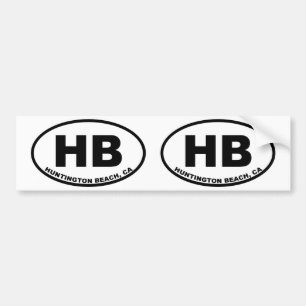 HB Huntington Beach Bildekal