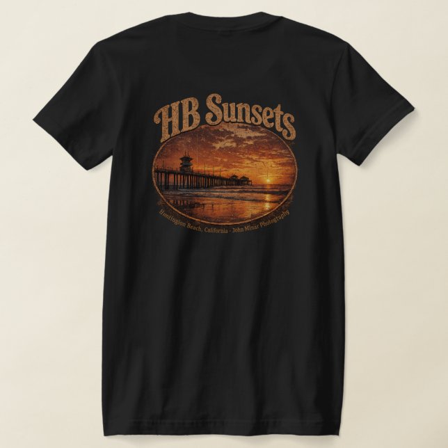 HB Solnedgång T-Shirt (Kvinnor)  (Laydown Baksida)