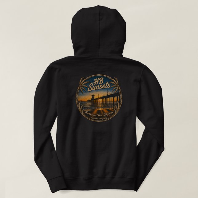 HB Solnedgångar Hoodie (Män)  (Design baksida)