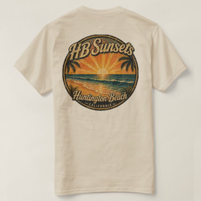 Hb Solnedgångar T-Shirt (Herr)  (Design baksida)