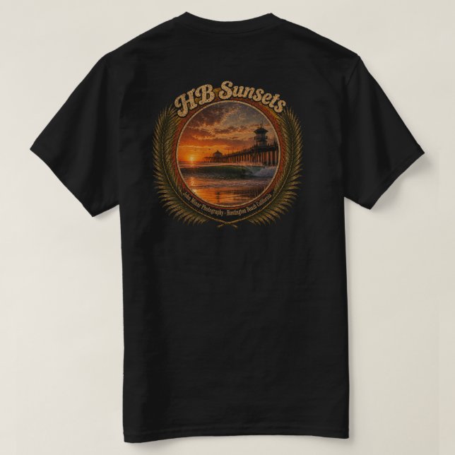 HB Solnedgångar T-Shirt (herrar)  (Design baksida)