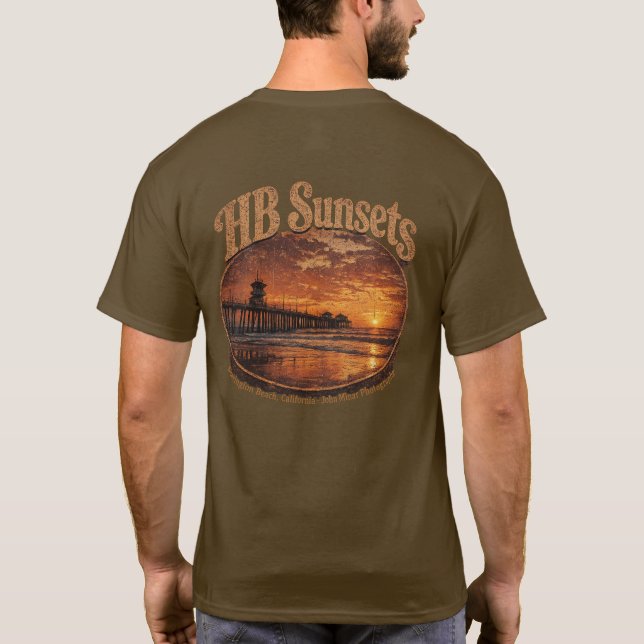 HB Solnedgångar T-Shirt (Män)   (Baksida)