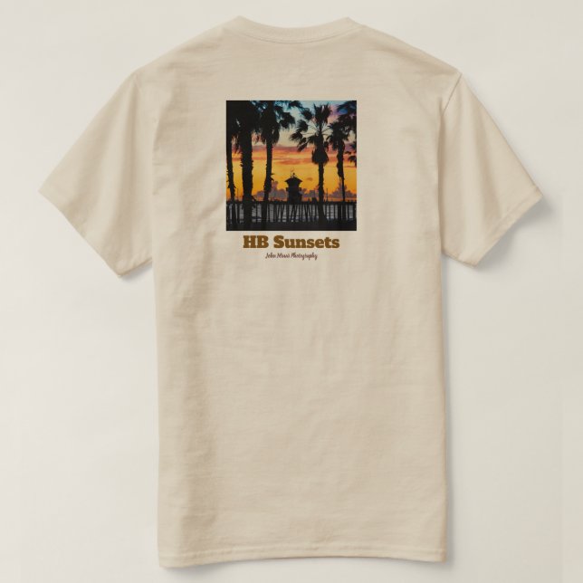 HB Solnedgångar T-Shirt  (Män)  (Design baksida)
