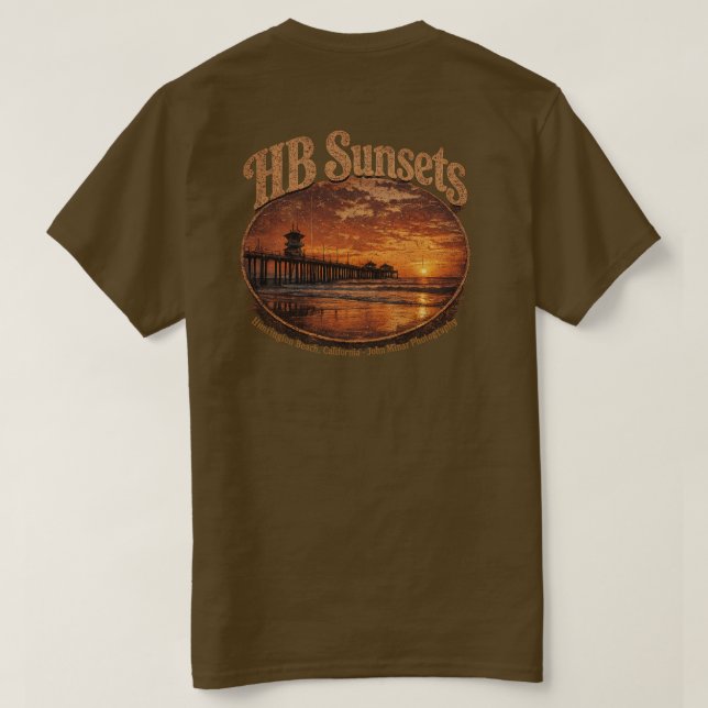 HB Solnedgångar T-Shirt (Män)   (Design baksida)