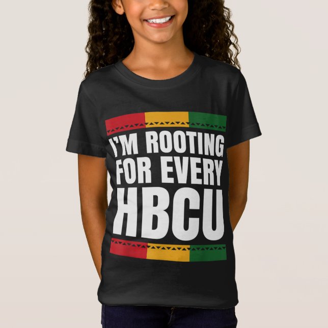 HBCU African American College Student Design T Shirt (Framsida)