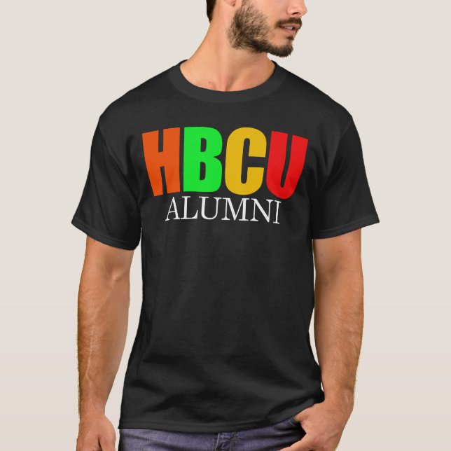 HBCU Alumni Historiskt Black College Universiteten T Shirt (Framsida)