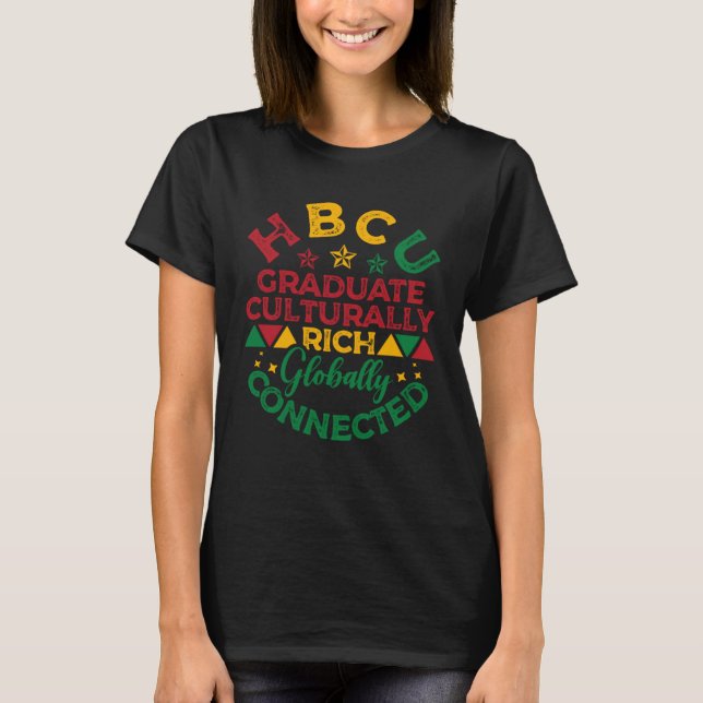HBCU Apparel Historical Black College HBCU  3 T Shirt (Framsida)