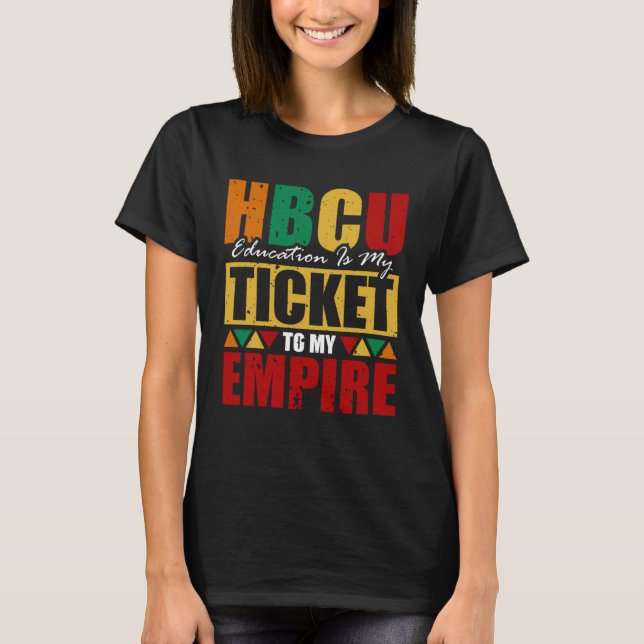 HBCU Apparel Historical Black College HBCU 4 T Shirt (Framsida)