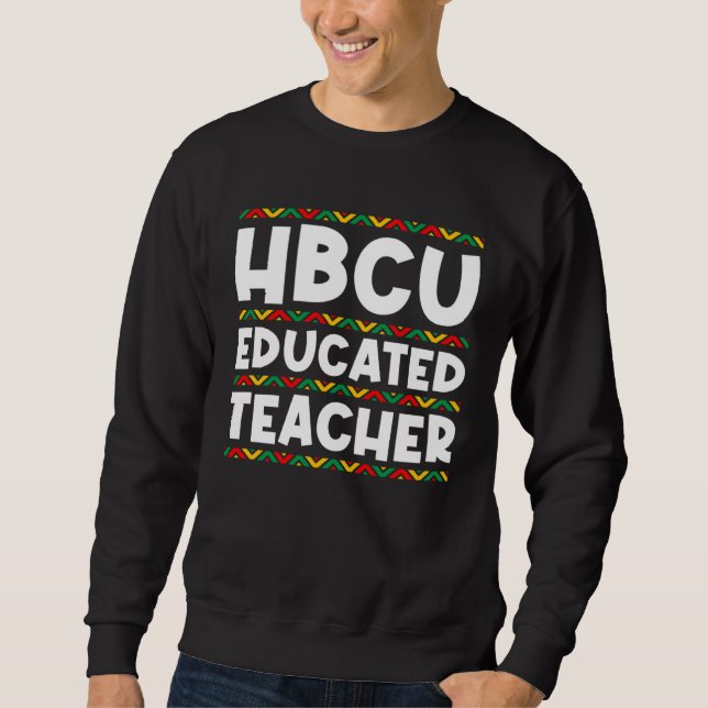 HBCU Apparel Historical Black College HBCU Educate Lång Ärmad Tröja (Framsida)