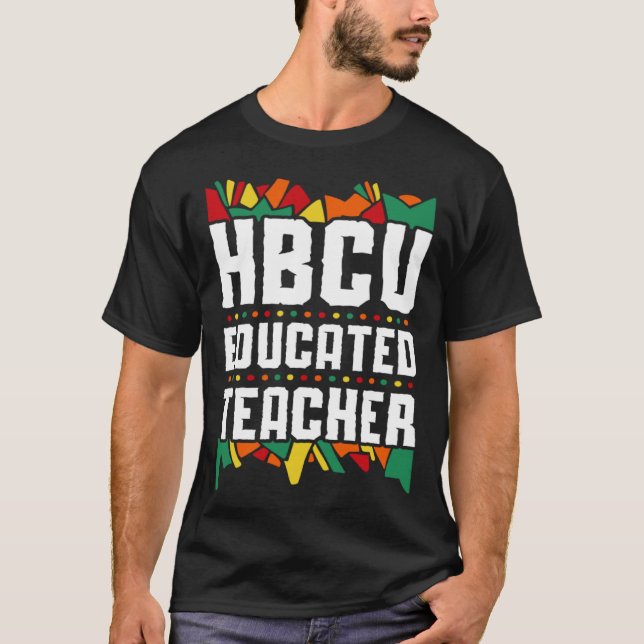 HBCU Apparel Historical Black College HBCU Educate T Shirt (Framsida)