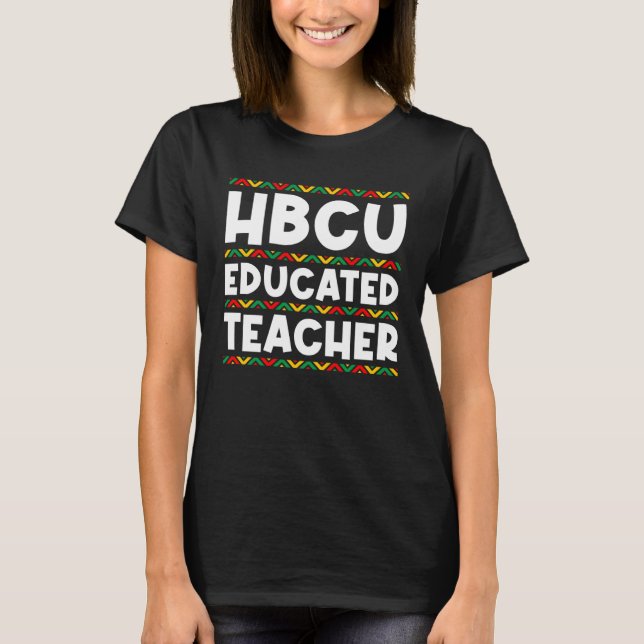 HBCU Apparel Historical Black College HBCU Educate T Shirt (Framsida)