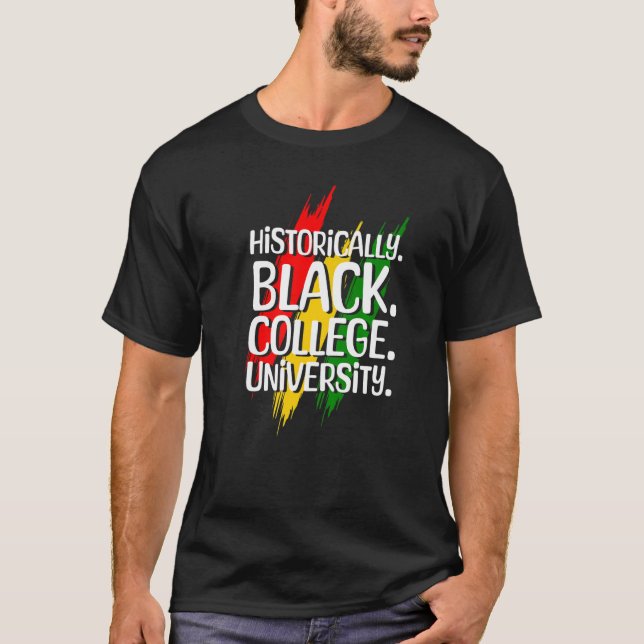 HBCU Apparel Historical Black College HBCU Premium T Shirt (Framsida)