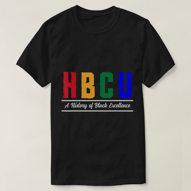 HBCU Apparel Historical Black College HBCU T-Shirt (Design framsida)