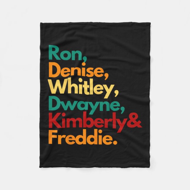 Hbcu Black College Student Whitley Retro for Wom Fleecefilt (Framsidan)