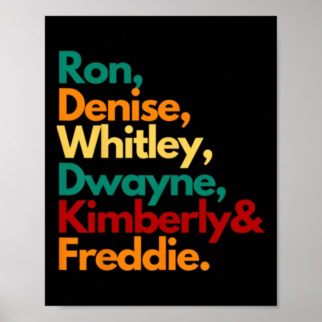 Hbcu Black College Student Whitley Retro for Wom Poster (Framsidan)