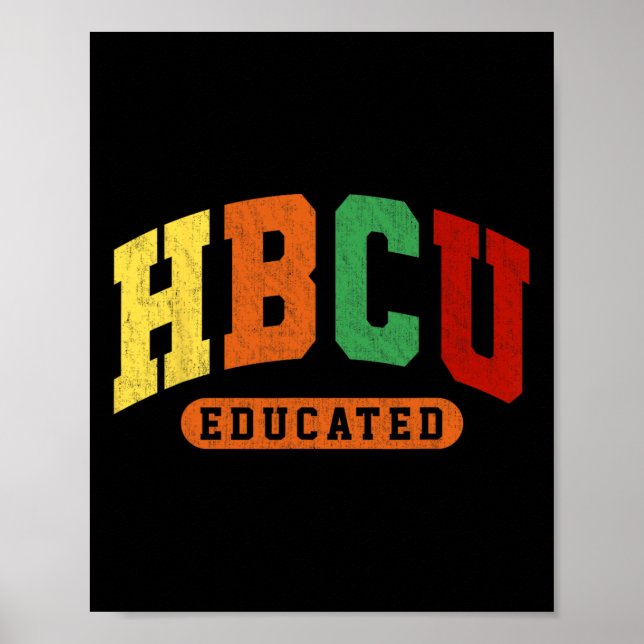 Hbcu Black History Educated Student Junttelfte Tea Poster (Framsidan)