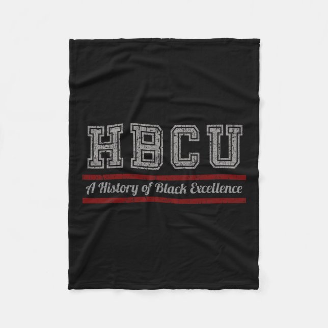 Hbcu Black History Month and Black Excellence Fleecefilt (Framsidan)