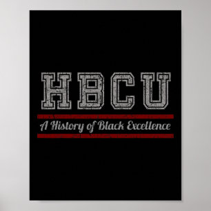 Hbcu Black History Month and Black Excellence Poster