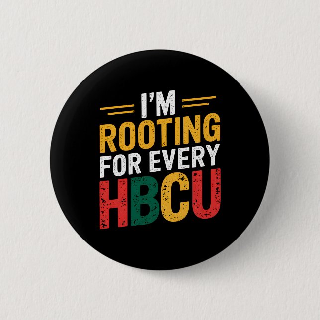 HBCU Black History Month jag roterar för varje HBC Knapp (Framsida)