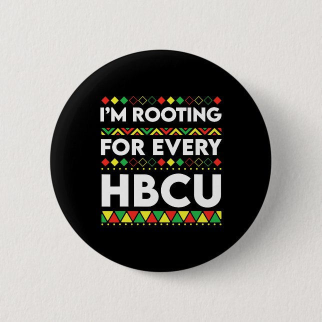 HBCU Black History Month jag roterar för varje HBC Knapp (Framsida)